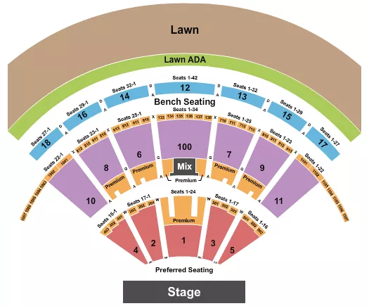 Bethel Woods Center For The Arts Seating Chart